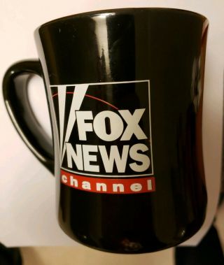 Fox News Channel No Spin Zone Ceramic Stoneware Over - Sized Coffee Mug Cup Usa