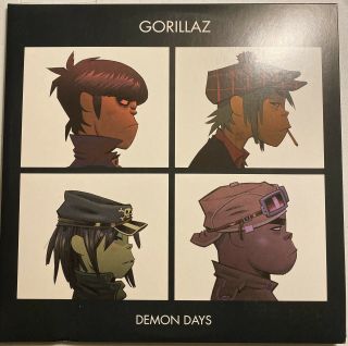 Demon Days [lp] By Gorillaz (vinyl Me Exclusive Club Edition) 2x Red Lps