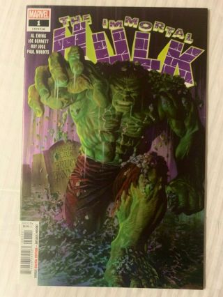 The Immortal Hulk 1 1st Print Alex Ross Cover Hot - 2