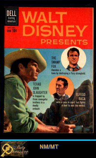 Walt Disney Presents 5 Nm,  9.  6 Swamp Fox /texas John Slaughter (1960) Dell