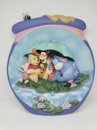 Disney Winnie The Pooh “it’s Just A Small Piece Of Weather” 3d Wall Décor Plate