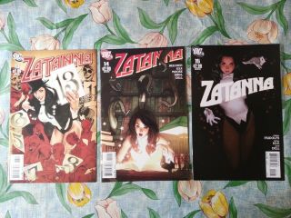 Zatanna (2010) Dc Comics 13 14 15 Adam Hughes Covers Very Fine Near