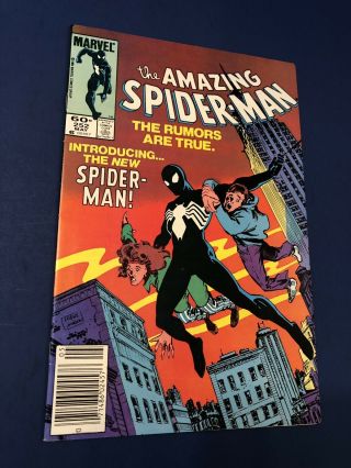 The Spider - Man 252 Vf/nm 1st Black Costume Newsstand 1984 