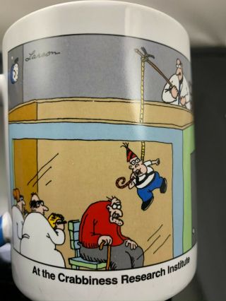 The Far Side By Gary Larson At The Crabbiness Research Institute Coffee Mug 1998