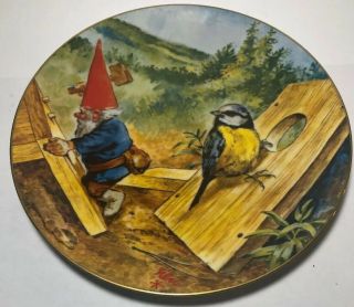 Rien Poortvliet Legends Of The Gnomes Porcelain Collectors Plate Labor Of Love