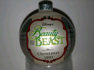 Vintage Disney Bulb/ornament - Beauty And The Beast Christmas 1993