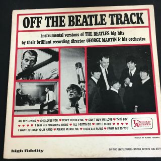 George Martin & His Orchestra ‎off The Beatle Track United Artists Uas 6377 Vg,
