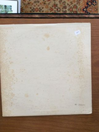The Beatles White Album Vinyl Lp Swbo - 101 Embossed Numbered Orig Record