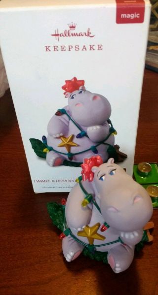 2018 Hallmark Keepsake Ornament I Want A Hippopotamus For Christmas
