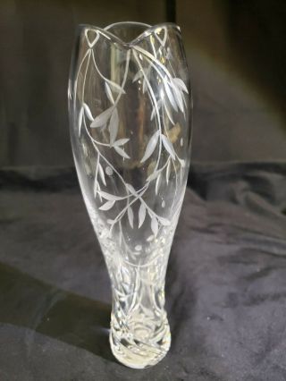 Lenox Handcut 9 " Bud Vase Opal Innocence Full Lead Crystal