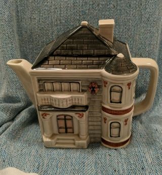 Vintage 1983 Otagiri Japan - Victorian House Ceramic Teapot