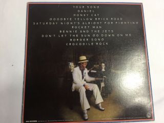 Elton John Greatest Hits Vinyl Lp Record Album 1974 Mca Records Rocketman