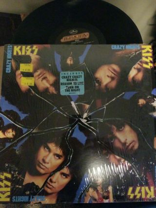 Kiss Crazy Nights Orig 1987 Vinyl Record Album Lp