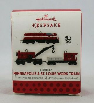Hallmark Keepsake Ornament Lionel Minneapolis & St Louis Work Train 2013