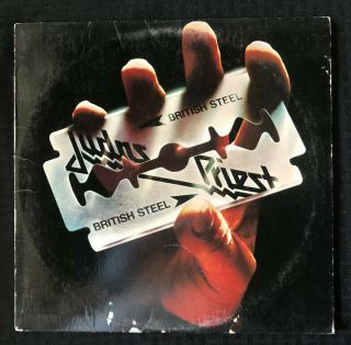 Judas Priest British Steel 1980 Album Lp Columbia 1st Press Jc 36443 - Ex Vinyl