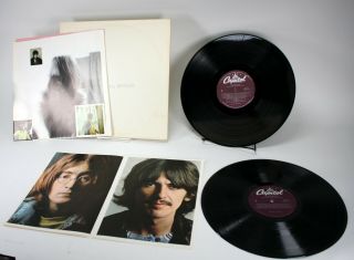 The Beatles - White Album Wth Poster & Photos - Vinyl Record Album