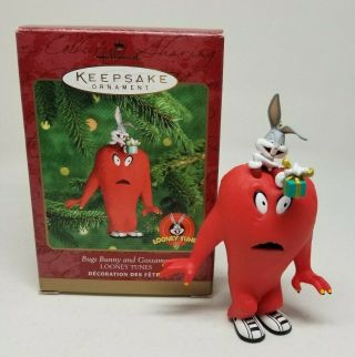 Hallmark Keepsake Ornament Bugs Bunny Gossamer Red Monster Looney Tunes 1999