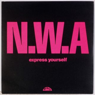 N.  W.  A.  : Express Yourself Uk Nwa Ruthless Priority 7” Dre Eazy - E Rap 45 Nm -
