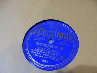 Blues Jazz Billie Holiday Vocalion 4631 That 