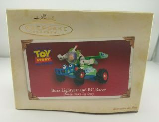 2005 Hallmark - Disney - Buzz Lightyear And Rc Racer - Toy Story Ornament