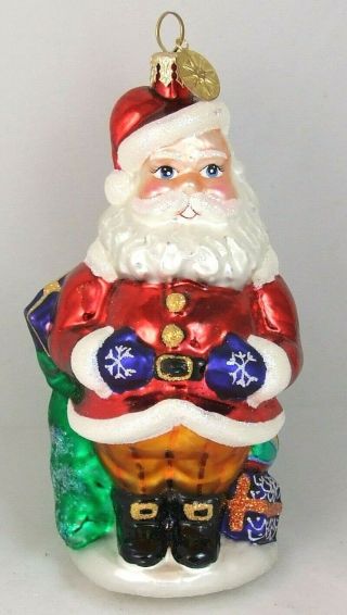 Early Christopher Radko Christmas Ornament Santa Claus