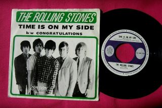 The Rolling Stones - Time Is On My Side - 45 Rpm W/ Pic Sleeve London 9708