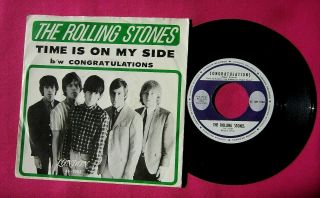 THE ROLLING STONES - Time is on My Side - 45 rpm w/ Pic Sleeve London 9708 2