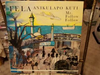 Fela Anikulapo Kuti & Aftica 70 M - Vinyl Celluloid Record Mr.  Follow Follow