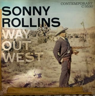 Sonny Rollins Way Out West Mono Contemporary Orig Red Print