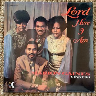 Marion Gaines Singers “lord Here I Am” King Gospel Soul Funk Lp