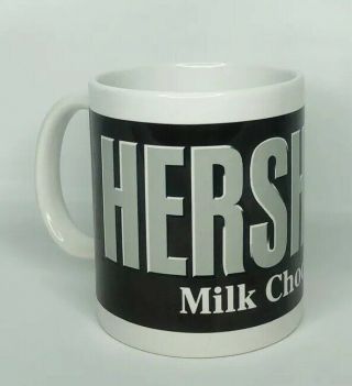 Hersheys Milk Chocolate Advertising Coffee Mug Cup Ceramic Hershey Candy Bar