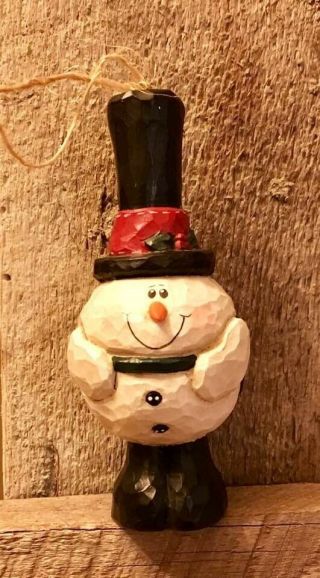 Eddie Walker Midwest Of Cannon Falls Pudgy Snowman Ornament