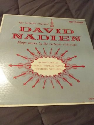 David Nadien Plays By The Virtuoso Violinists - Kapp Kcl - 9060 Mono.