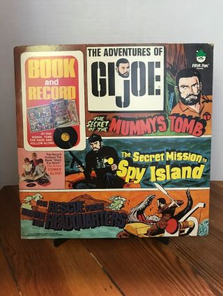 Vintage 1975 Hasbro The Adventures Of Gi Joe Comic Book & Record 12 " Lp Album