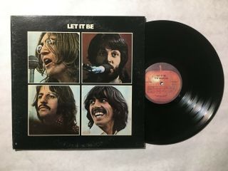The Beatles Let It Be Lp Red Apple Label Ar 34001 (js 17500) Ex - Vinyl