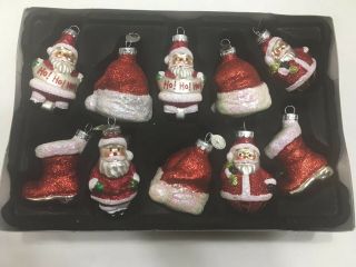Christopher Radko Celebrations Christmas Ornaments 10 Hand Crafted Glass