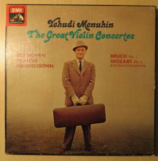 Sls 5106 / Yehudi Menuhin The Great Violin Concertos / 4lp Box / Ex