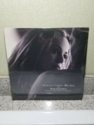Rare Mariah Carey My All & Breakdown 1998 12 " Vinyl Record Lp