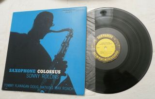 Lp,  Sonny Rollins,  Saxophone Colossus,  Prestige Lp 7079,  Mono,  1987 Reissue Vg,