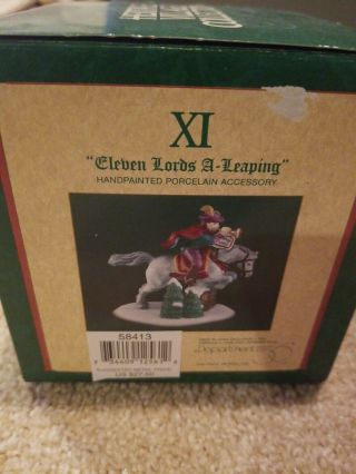 Dept 56 11 Eleven Lords A Leaping Twelve 12 Days Of Dickens Village - Xmas