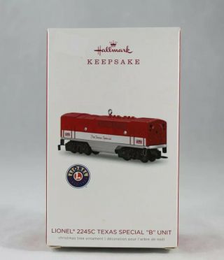Hallmark Keepsake Ornament Lionel 2245c Texas Special B Unit Car 2018 Die Cast