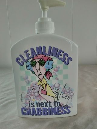 Maxine Soap Dispenser - Cleanliness Is Next To Crabbiness