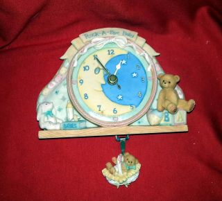 Cherished Teddies - Rock - A - Bye Baby Clock 203930 - And