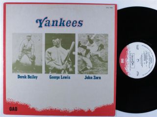 Derek Bailey/george Lewis/john Zorn Yankees Celluloid Lp