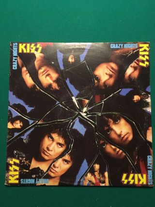 Kiss Crazy Nights Vinyl Lp Dated 1987