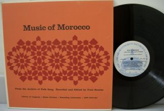 Music Of Morocco M - 2 Lps Library Of Congress Archive Of Folk Song Paul Bowles