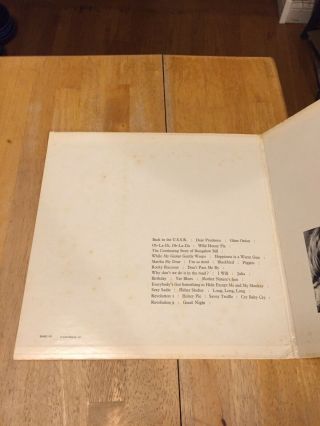 THE BEATLES - WHITE ALBUM 2 LP Apple SWBO - 101 VG/VG w/Poster & 4 Photos 3