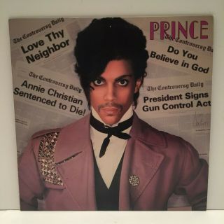 Prince Controversy Lp Album 1981 Warner Bros Bsk 3601 With Poster Vg,