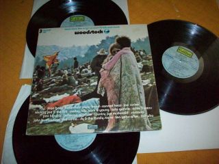 Woodstock,  Soundtrack,  1970 Cotillion 1st Press.  Vg,  To Ex Cond.