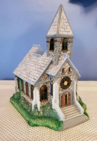 Partylite The Church P7321 2nd Edition Olde World Village Tealight House
